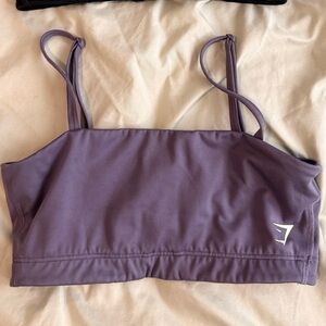 Women's Purple Bandeau Sports Bra